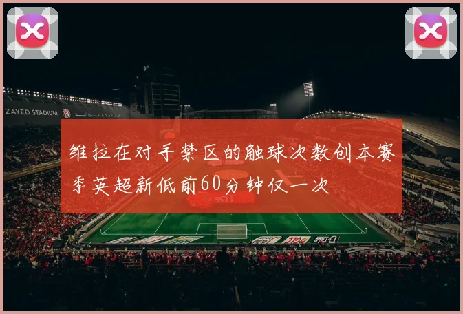 维拉在对手禁区的触球次数创本赛季英超新低前60分钟仅一次